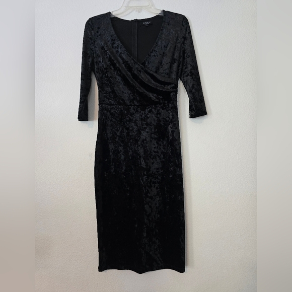 Joe and Elle Dresses & Skirts - Joe and Elle Womens Dress large Black Velvet Cocktail Ladies